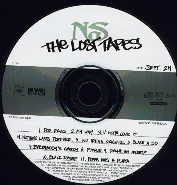 Nas : The Lost Tapes (CD, Comp)