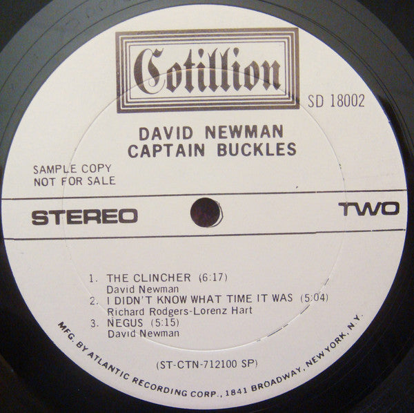 David "Fathead" Newman : Captain Buckles (LP, Album, Promo)