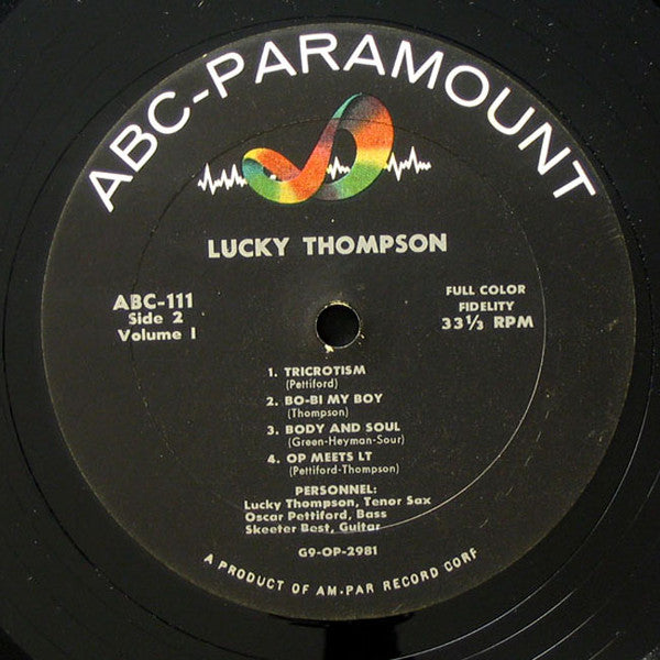 Lucky Thompson : Lucky Thompson Featuring Oscar Pettiford - Vol.1 (LP, Album, Mono)