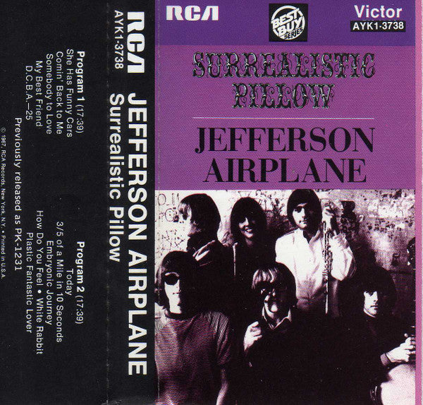Jefferson Airplane : Surrealistic Pillow (Cass, Album, RE)