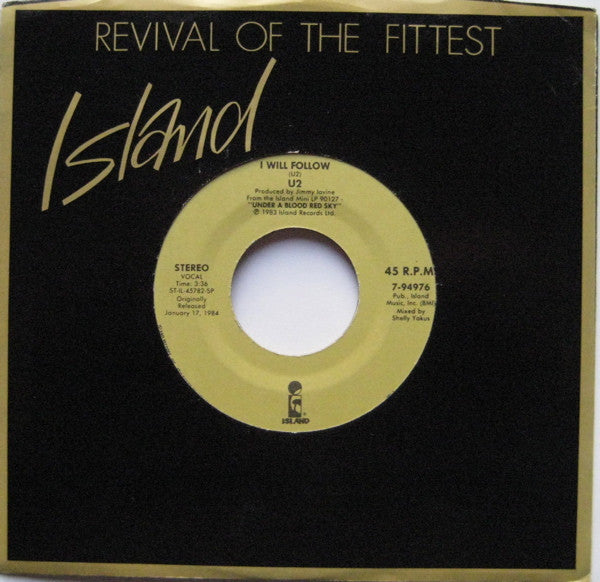 U2 : I Will Follow / Pride (In The Name Of Love) (7", RE)
