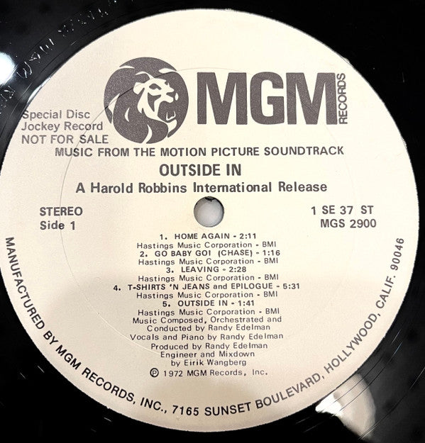 Randy Edelman : Outside In (LP, Promo)