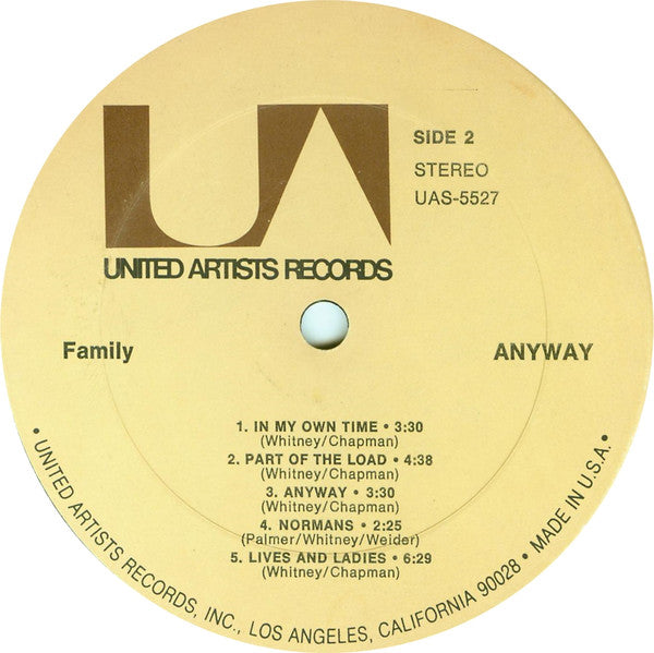 Family (6) : Anyway (LP, Album)