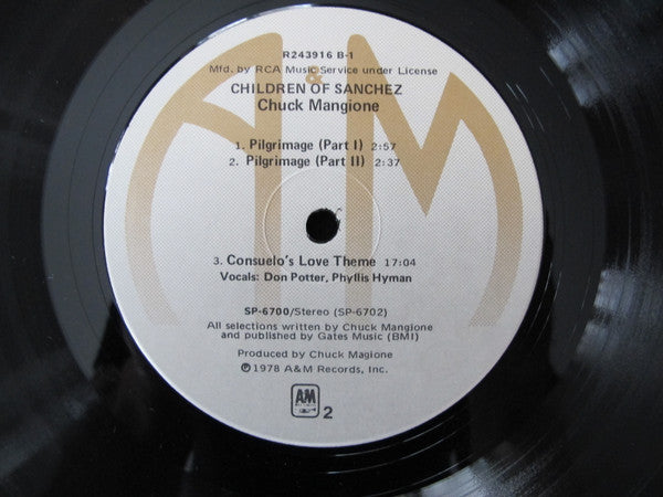 Chuck Mangione : Children Of Sanchez (2xLP, Album, Club)