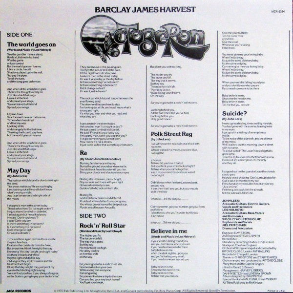 Barclay James Harvest : Octoberon (LP, Album, Pin)