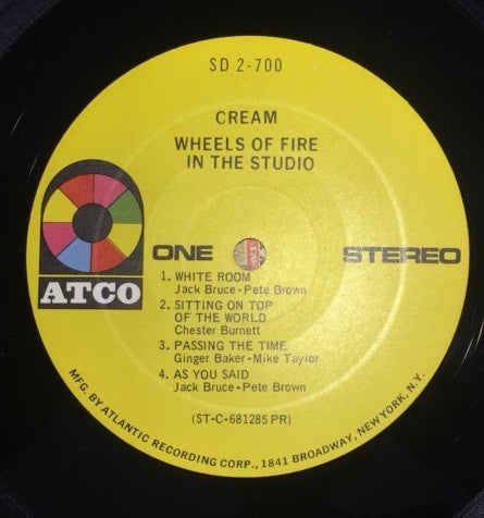 Cream (2) : Wheels Of Fire (2xLP, Album, RE, Pre)