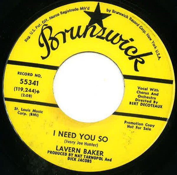 LaVern Baker : Born To Lose (7", Promo)