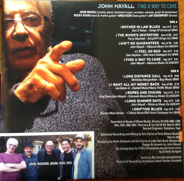 John Mayall : Find A Way To Care (LP, Album)