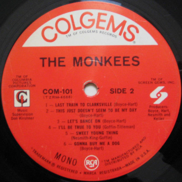 The Monkees : The Monkees (LP, Album, Mono, M/Print, RP, MGM)
