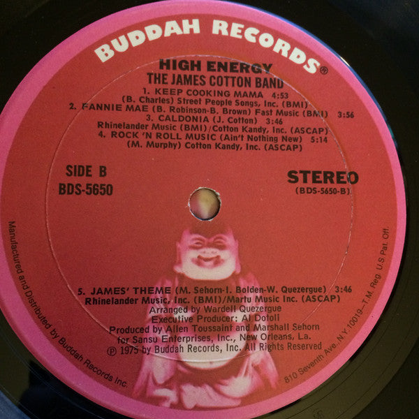 The James Cotton Band : High Energy (LP, Album, Mon)