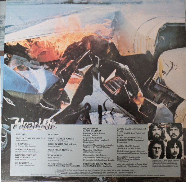 Bachman-Turner Overdrive : Head On (LP, Album)