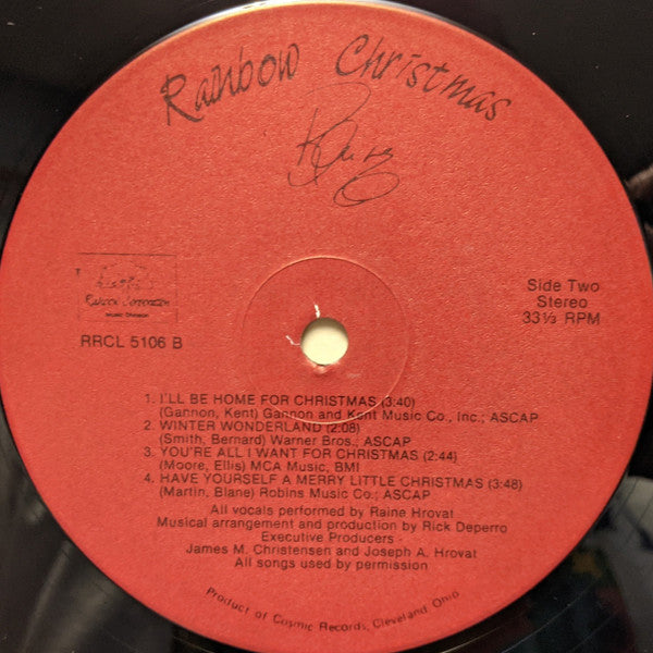 Raine Hrovat : Rainbow Christmas (LP)