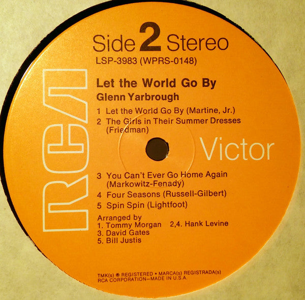Glenn Yarbrough : Let The World Go By (LP, Album, RP)