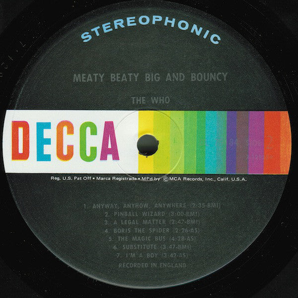 The Who : Meaty Beaty Big And Bouncy (LP, Comp, Glo)