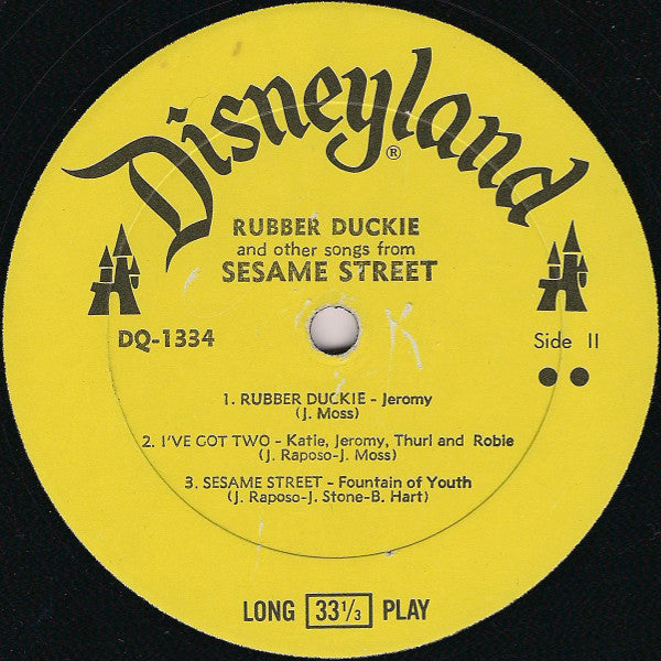 Various : Rubber Duckie And Other Songs From Sesame Street (LP, Album)