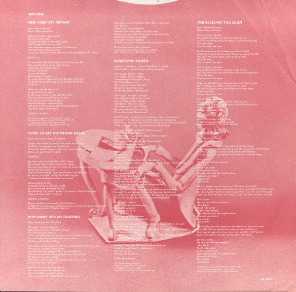 Barry Manilow : Tryin' To Get The Feeling (LP, Album, CTH)