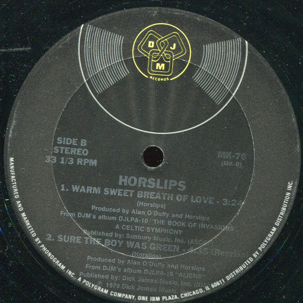 Horslips : Horslips Presents Horslips "The Man Who Built America" (12", Promo)