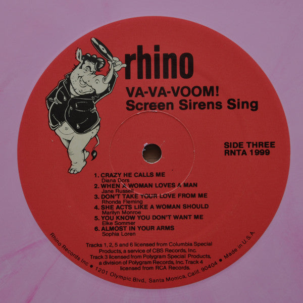 Various : Va-Va-Voom! Screen Sirens Sing! (2xLP, Comp, S/Edition, Pin)