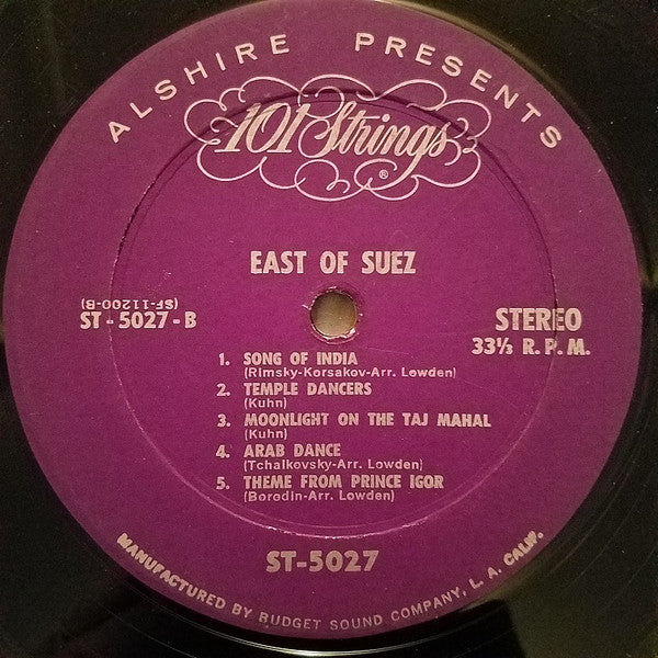 101 Strings : East Of Suez (LP, RE)