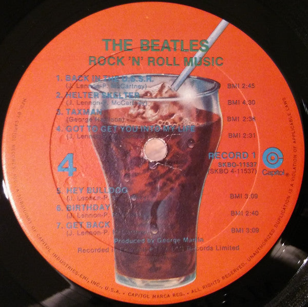 The Beatles : Rock 'N' Roll Music (2xLP, Comp, Gol)