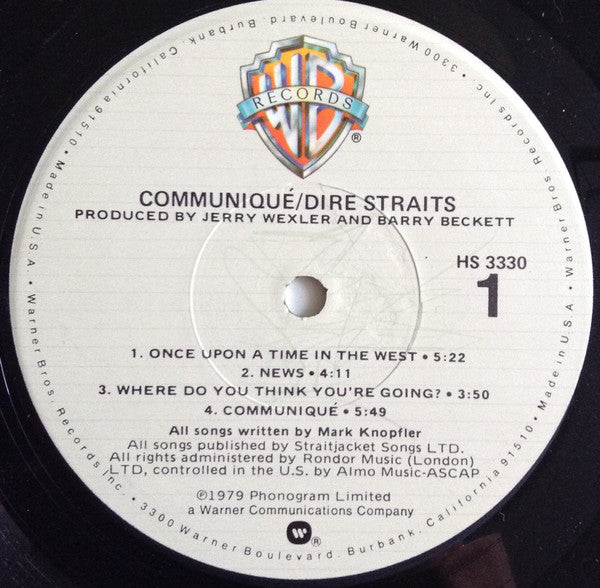 Dire Straits : Communiqué (LP, Album)
