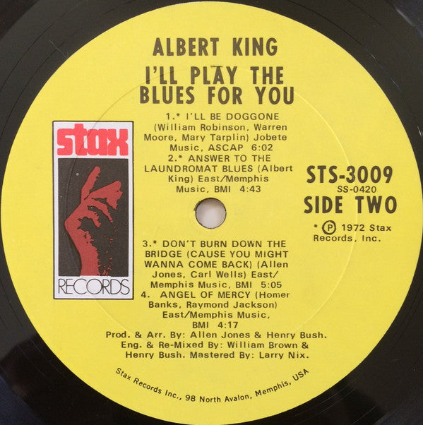 Albert King : I'll Play The Blues For You (LP, Album)