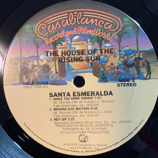 Santa Esmeralda : The House Of The Rising Sun (LP, Album, CBS)
