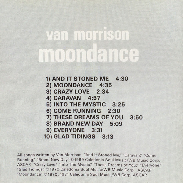 Van Morrison : Moondance (CD, Album, RE, SRC)