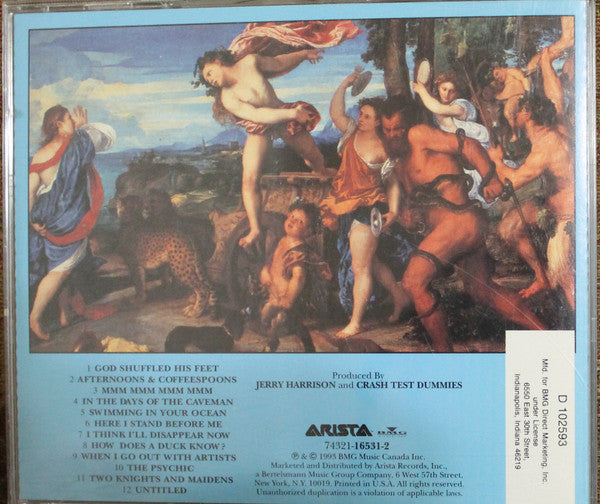 Crash Test Dummies : God Shuffled His Feet (CD, Album, Club, RE)