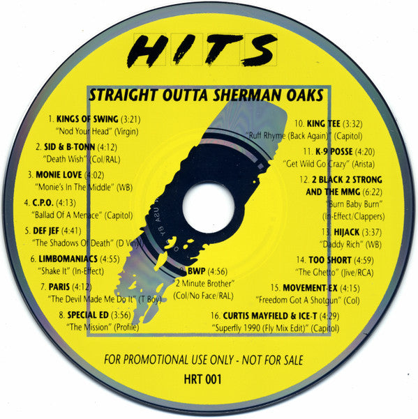 Various : HITS - Straight Outta Sherman Oaks (CD, Comp, Promo)
