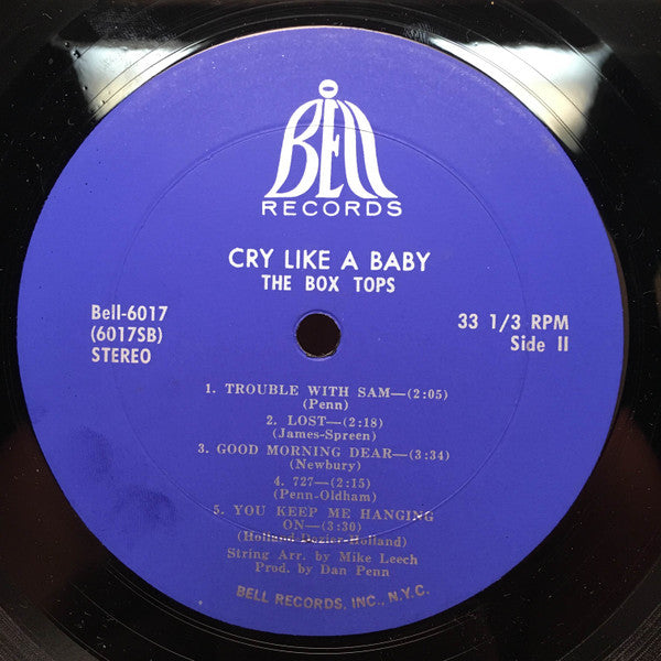 Box Tops : Cry Like A Baby (LP, Album, Bes)