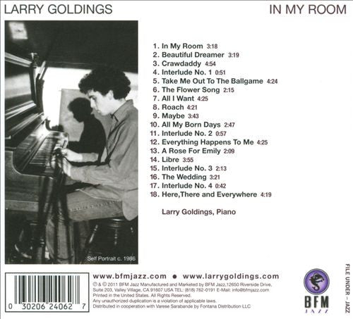 Larry Goldings : In My Room (CD, Album)