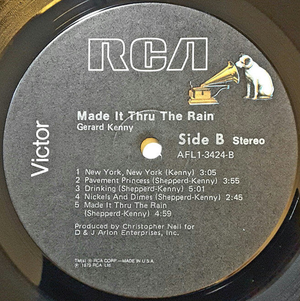 Gerard Kenny : Made It Thru The Rain (LP, Album)