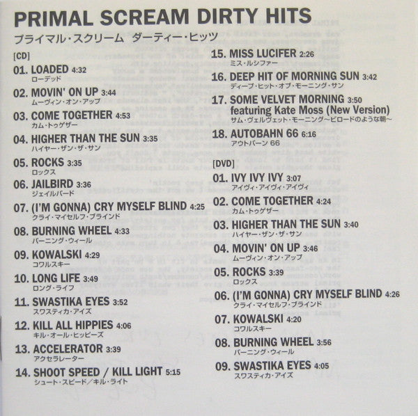 Primal Scream : Dirty Hits (CD, Comp + DVD-V, Ltd, NTSC, Reg)