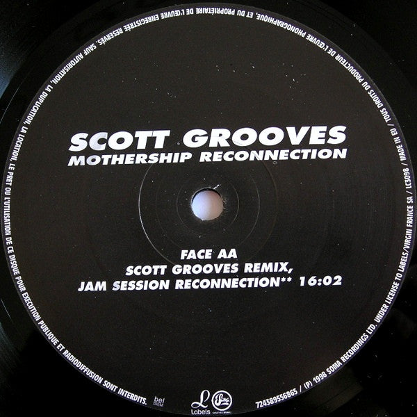 Scott Grooves Featuring Parliament / Funkadelic : Mothership Reconnection (Daft Punk Remix / Scott Grooves Remix, Jam Session Reconnection) (12")