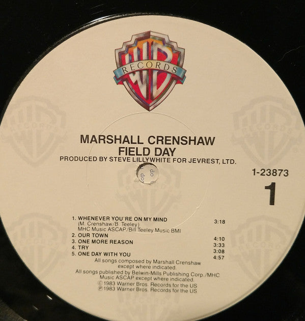 Marshall Crenshaw : Field Day (LP, Album, RP, Win)