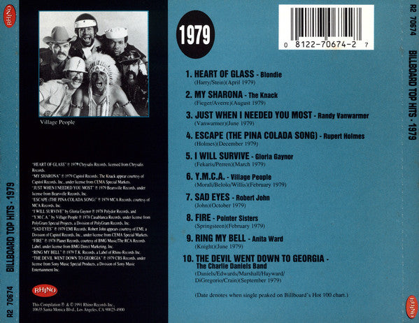 Various : Billboard Top Hits - 1979 (CD, Comp, RE, RM)