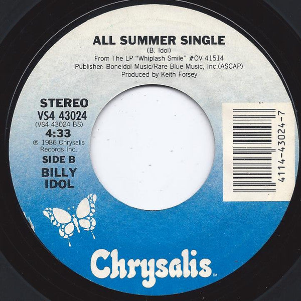 Billy Idol : To Be A Lover (7", Single)