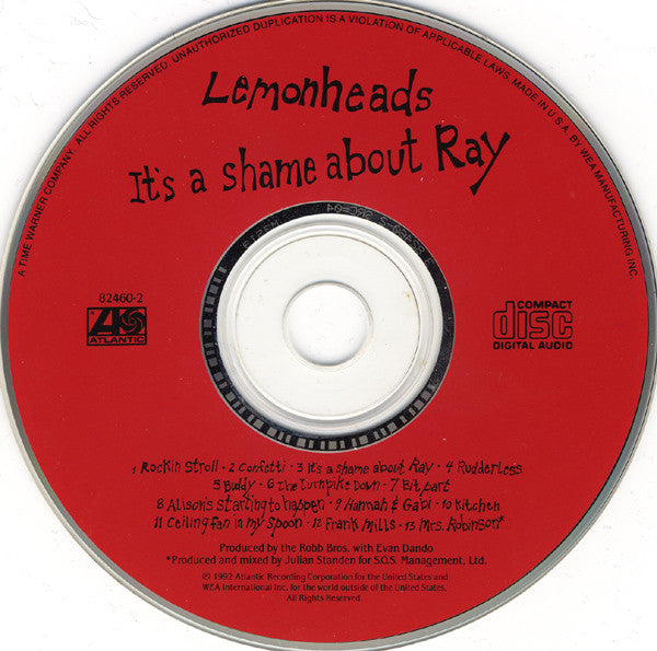The Lemonheads : It's A Shame About Ray (CD, Album, RE)