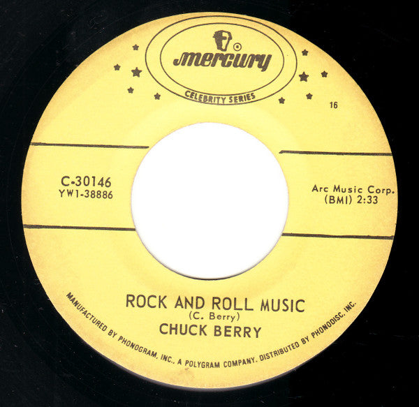 Chuck Berry : Johnny B. Goode / Rock And Roll Music (7", Single, RE, EMW)