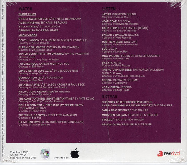 Various : RESDVD Vol.7 No.1 / Random Shuffle (DVD, Comp, Promo, Smplr)