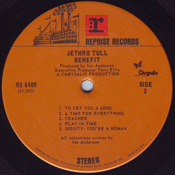 Jethro Tull : Benefit (LP, Album, RP, San)