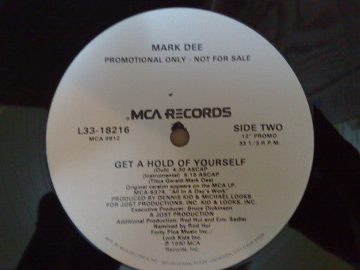 Mark Dee : Get A Hold Of Yourself (12", Promo)