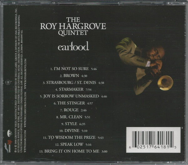 Roy Hargrove Quintet : Earfood (CD, Album)