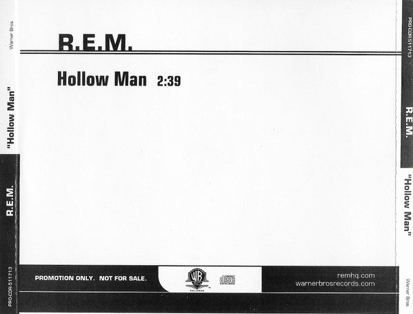 R.E.M. : Hollow Man (CD, Promo)