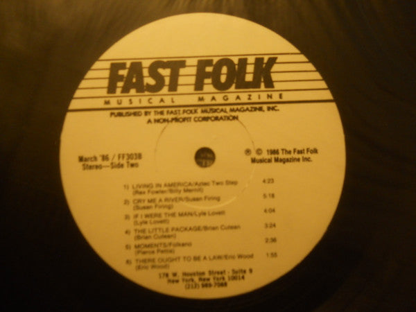 Various : Fast Folk Musical Magazine (LP, Album)