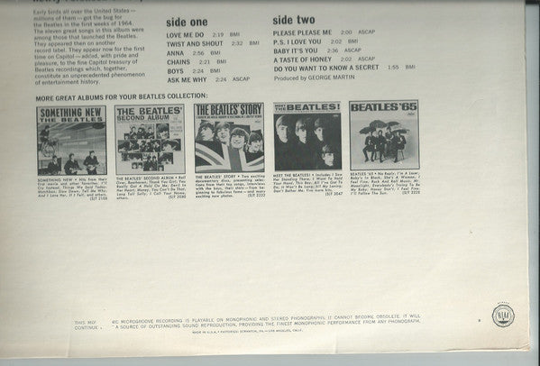 The Beatles : The Early Beatles (LP, Album, Comp, Mono)