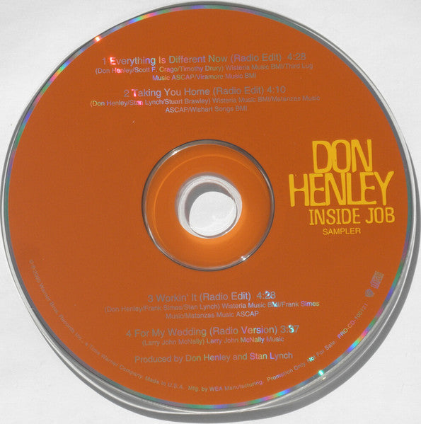 Don Henley : Inside Job Sampler (CD, Promo, Smplr)