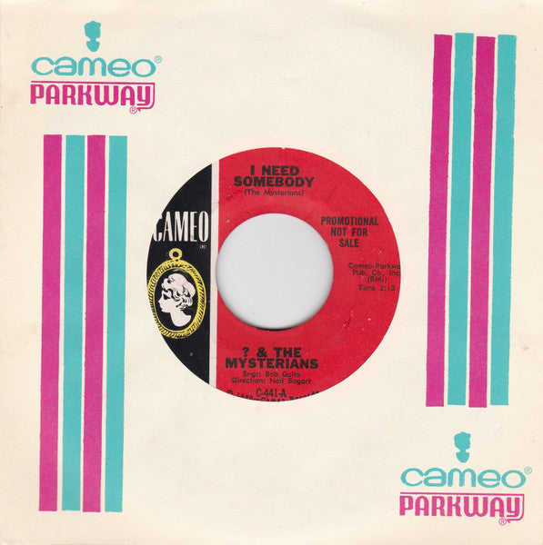 ? & The Mysterians : I Need Somebody / 8 Teen (7", Single, Promo, Styrene, Mon)
