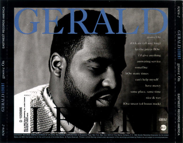 Gerald Levert : Groove On (CD, Album, Club)